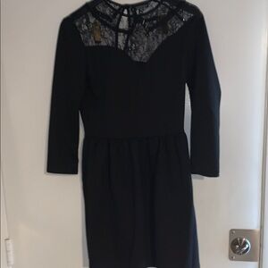 Topshop Black Lace Dress